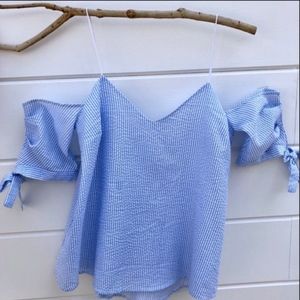URBAN OUTFITTERS kimchi blue off shoulder shirt